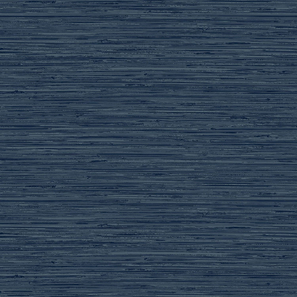 Deep Texture of the faux grasscloth in the Navy Wallpaper with grasscloth