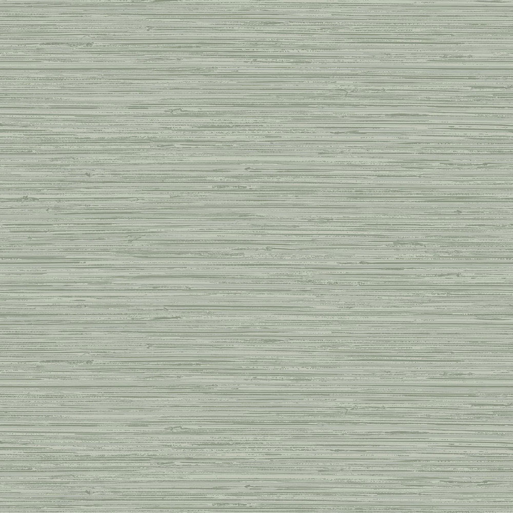 Colour swatch close up of the textured sage green grasscloth wallpaper