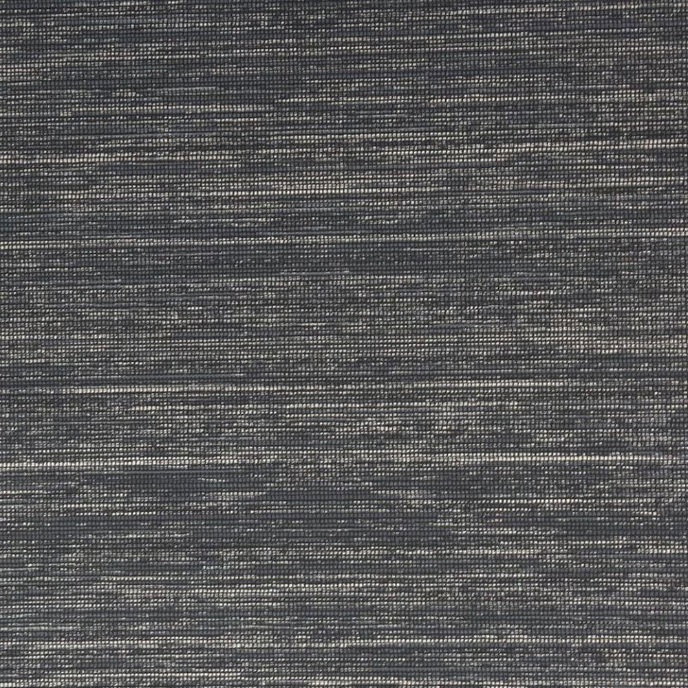 Colour Swatch and texture of the Gilded Texture Grasscloth Wallpaper Onyx Black