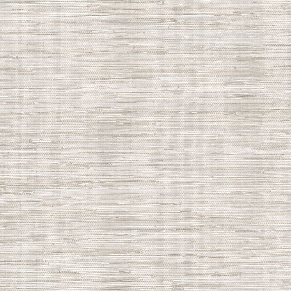 Colour swatch and texture of TX34800 whitewashed light beige grasscloth wallpaper