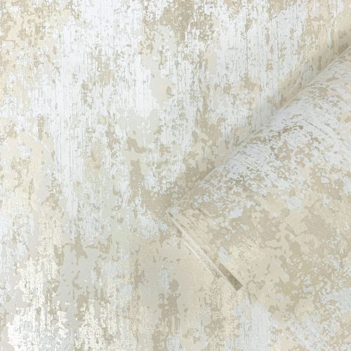 distressed-cream-concrete-wallpaper Roll of the distressed cream concrete wallpaper, slightly unrolled